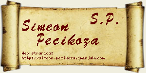 Simeon Pecikoza vizit kartica